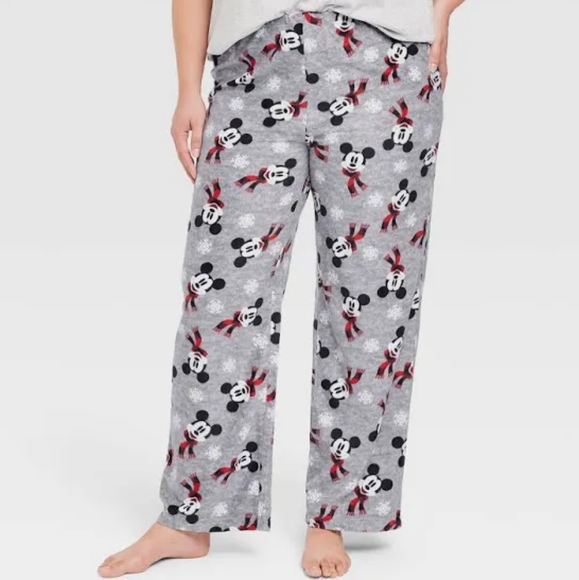 Disney Other - NWT Women's Holiday Mickey Mouse Fleece Matching Family Pajama Pants